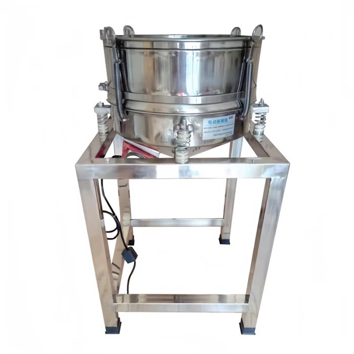 Vibrating liquid sieve machine for soymilk，rice，slurry shaker with high frequency filter screen mac