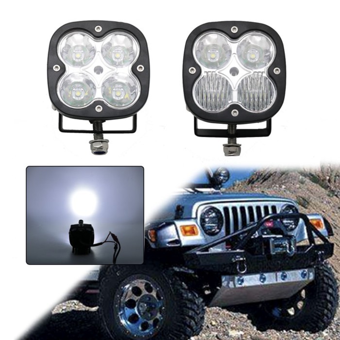 Universal 2pcs 3Inch spot flood combo beam led work light Offroad Light Car For Truck SUV ATV UTV U
