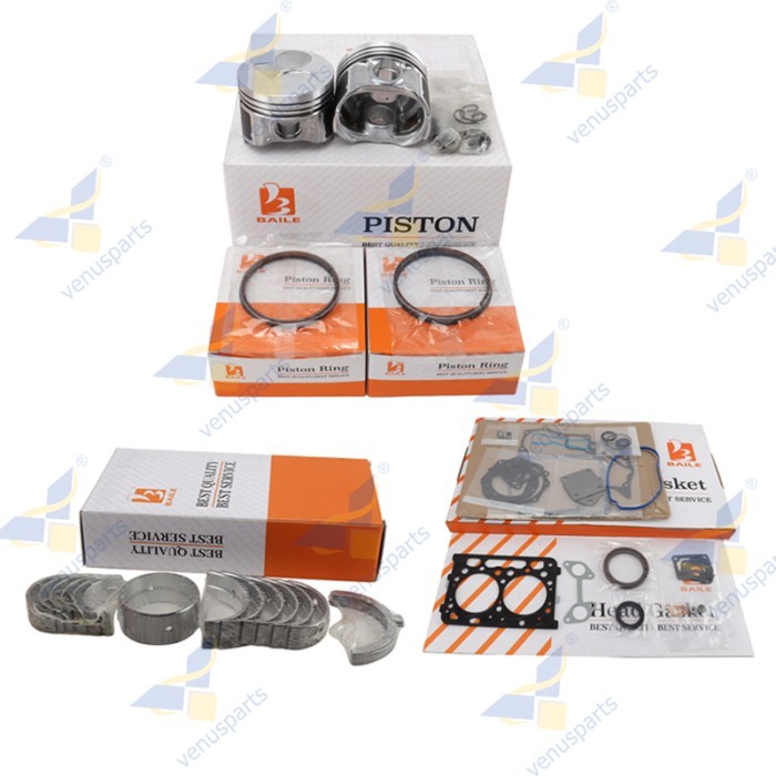 Z602 Overhaul Rebuild Kit For Kubota Piston Rings Full Gasket Set Engine Parts 1J091-21770 72*1.5HK
