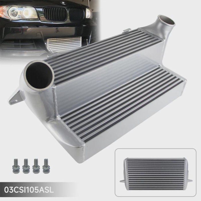 7.5" Bar&Plate Intercooler Performance Aluminum for BMW 135i 335i 335is 335ixi 335 E82 E88 E90 E91