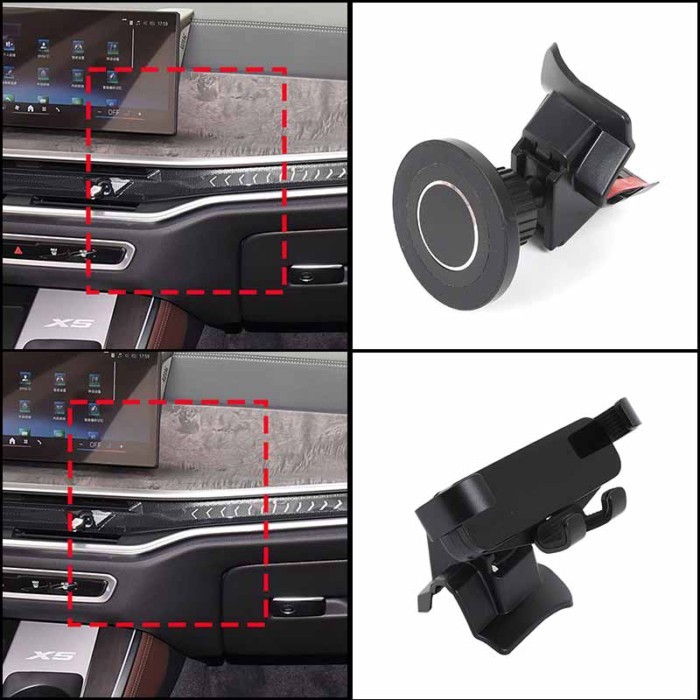 For BMW X5/X6/X7 G05 G06 G07 2023+ LHD Car Center Control Air Outlet Side Mobile Phone Holder Inter