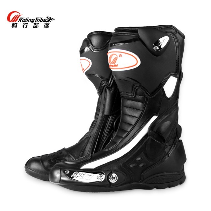 Pro Biker leather motorcycle boots SPEED racing boots off-road motorcycle boots shatter-resistant w