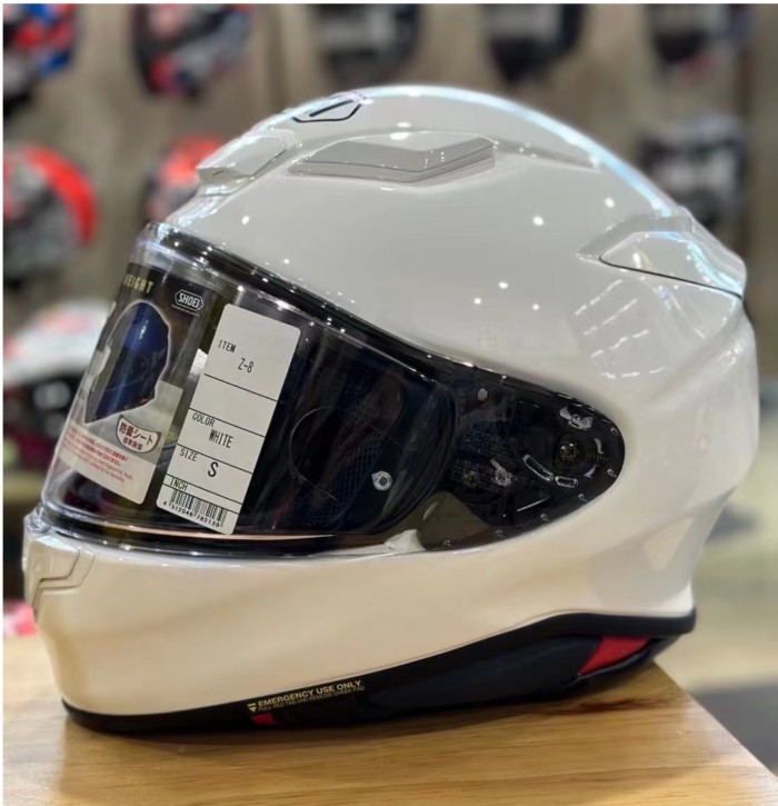 Full Face Motorcycle helmet Shoei Z8 Z-8  NXR2 glossy white Riding Motocross Racing Motobike Helmet