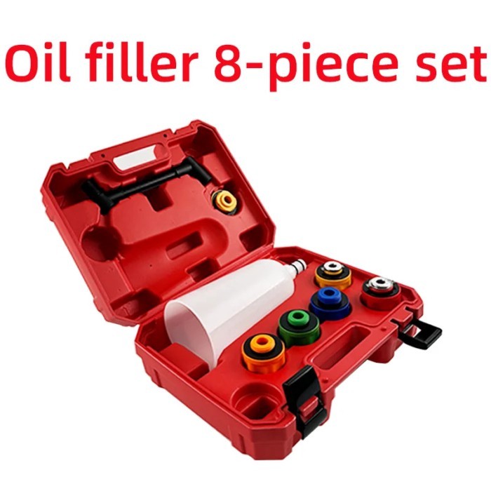 Automotive refueling engine oil funnel 8-piece engine oil refill Kit Volkswagen BMW Mercedes-Benz T