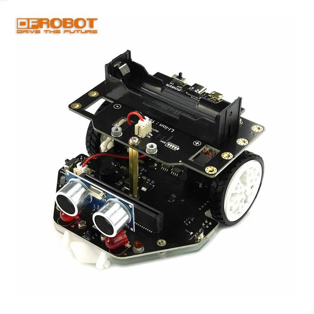 Micro:Maqueen Plus V2 Advanced STEM Education Robot แพลตฟอร์มมือถือสมาร์ทรถ 18650 แบตเตอรี่สําหรับ m