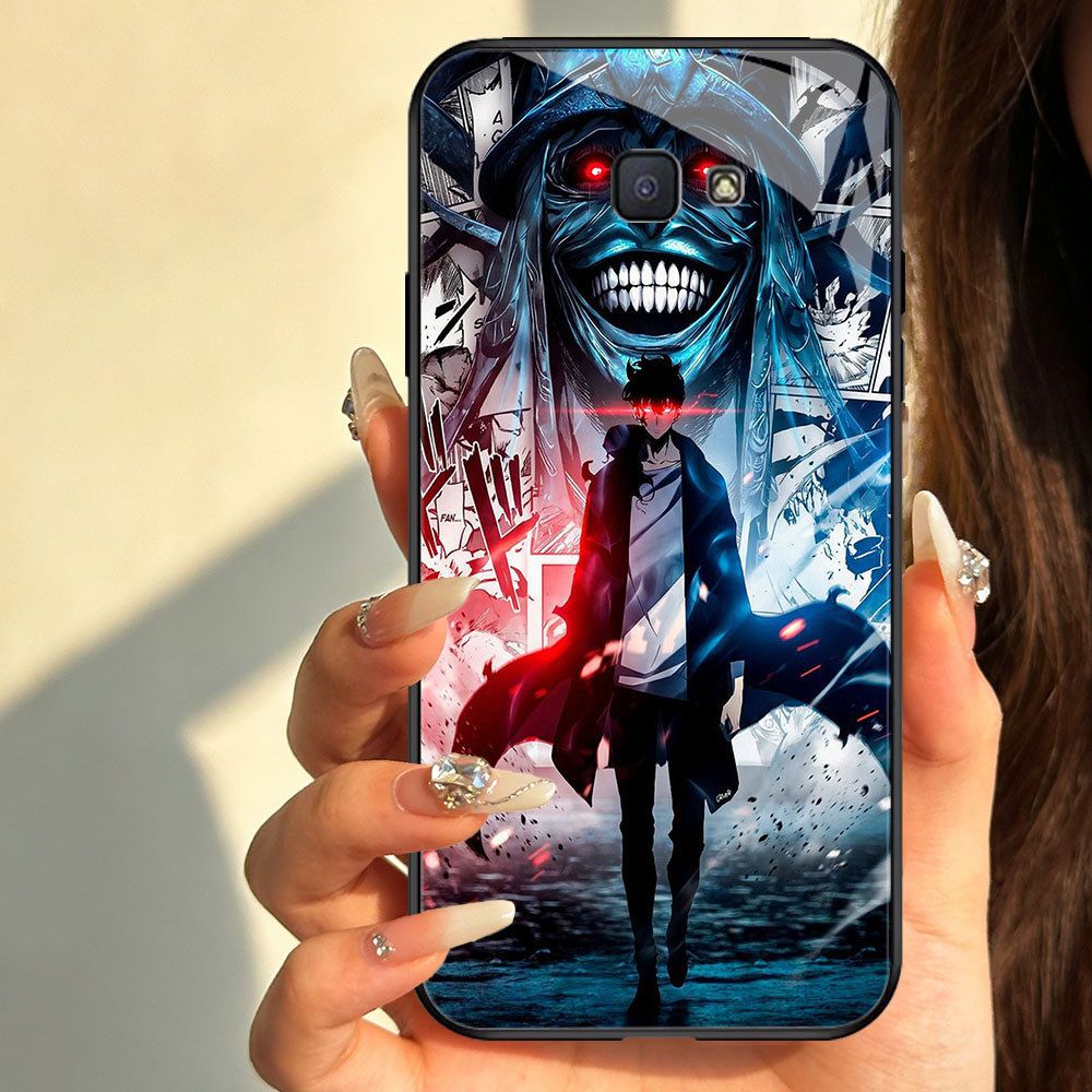 TT-80 Solo Leveling Casing hp glass Samsung Note 9 J7 J4 Core J6 FE S25 S24 Prime Pro Plus Ultra