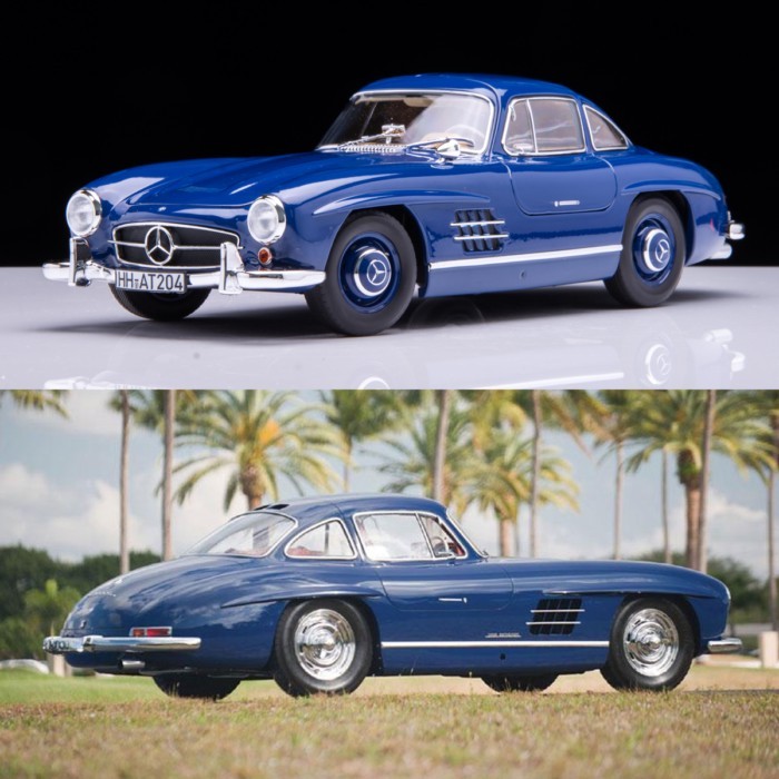 1: 18 NOREV Mercedes-Benz 300SL 1954 Owing Gate รถสปอร์ตโมเดลรถโลหะผสม