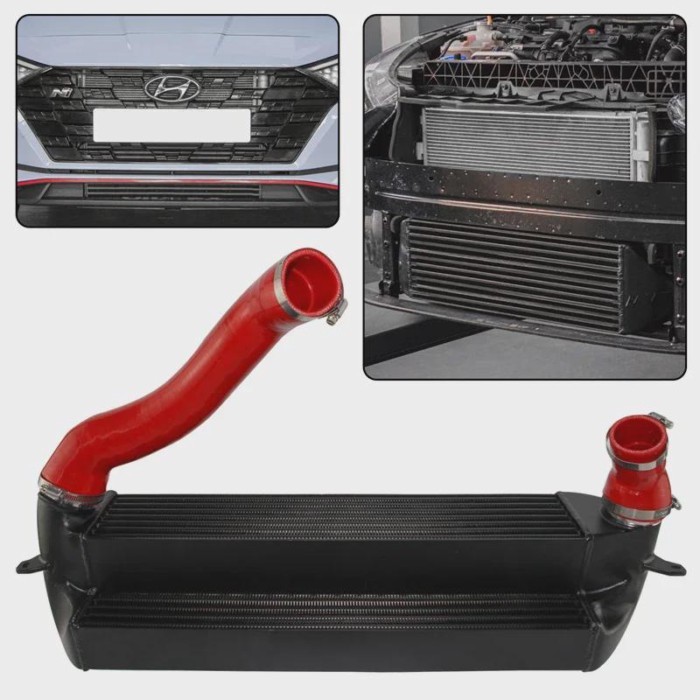 Competition Intercooler Hose Kit Upgrade Tube& Fin For Hyundai i20N 150KW/204HP 1.6T-GDi Type Chass