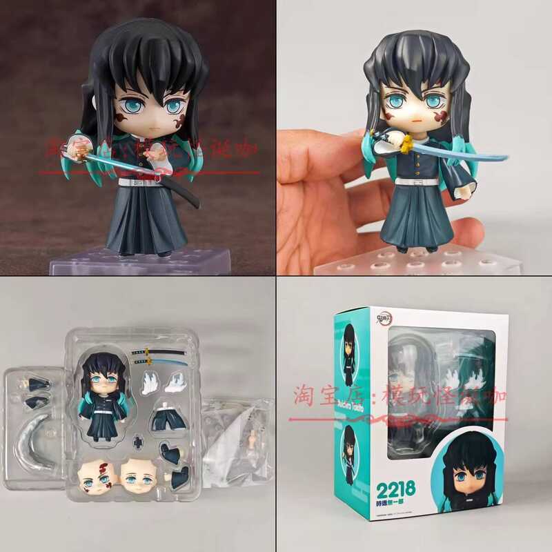รุ่น Q Nendoroid ในประเทศรูป Demon Slayer 2218 Shitotsu Muichiro Joint ตุ๊กตาเคลื่อนย้ายได้ของเล่นอิ