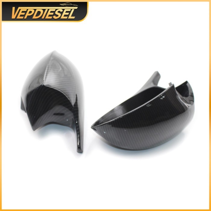 2PCS Carbon Fiber Look Side Mirror Cover Cap 51167135097 51167135098 For BMW E81 E82 E87 E90 E91 E9