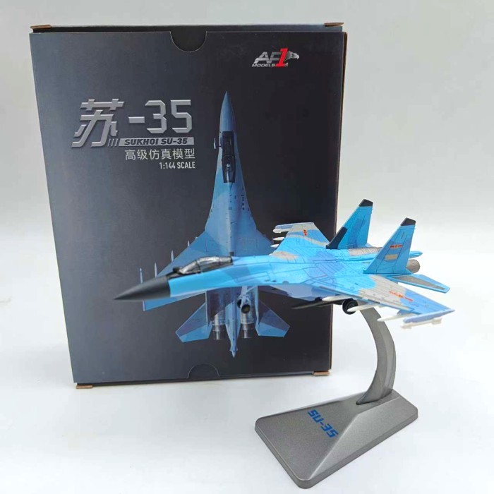 AF1 China Air Force 1/144 SU 35 Super Guard Fighter SU-35 Alloy สินค้าสําเร็จรูปเครื่องบินทหารรุ่น O