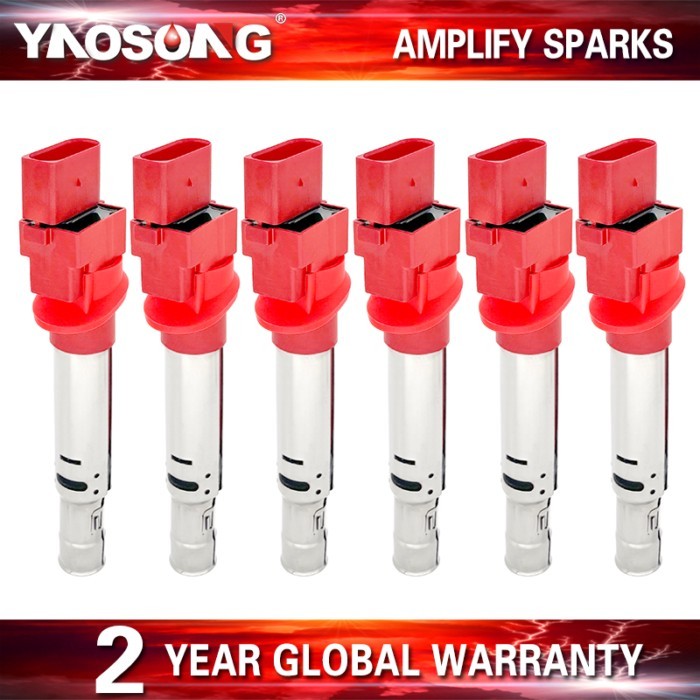 Ignition coil pack for Audi Q7 TT 8N9 8J9 A3 8PA EOS Golf Passat Phaeton Touareg 7LA 7P5 Porsche Ca