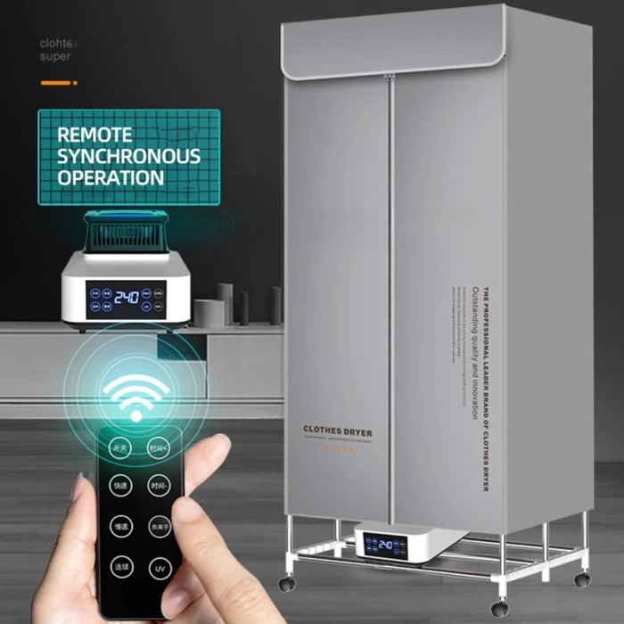 M Foldable Clothes Dryer Houshold Portable Dryer Large Capacity Remote Control Sechoir A Linge Seca