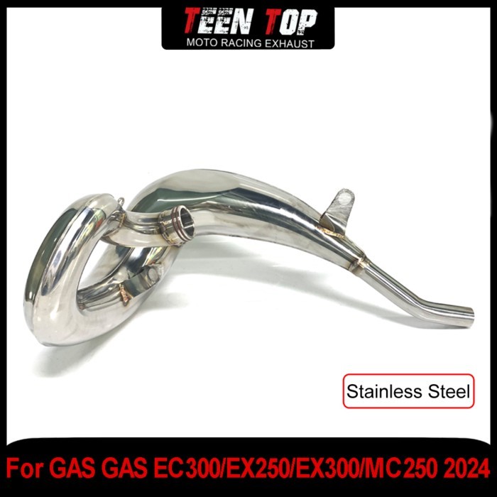 For GASGAS EC250/EC300/EX300/MC250 Exhaust Header Offroad Bike Steel Exhaust Elbow Pipe 30mm For HU