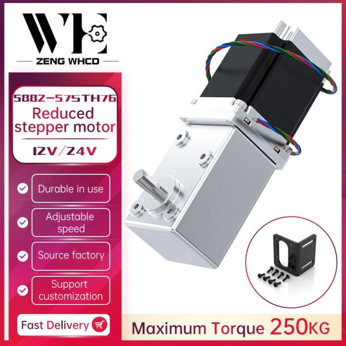 57 Worm Gear Deceleration Stepper Motor 5882 10mm Worm Gear Right Angle All Metal Gearbox Decelerat