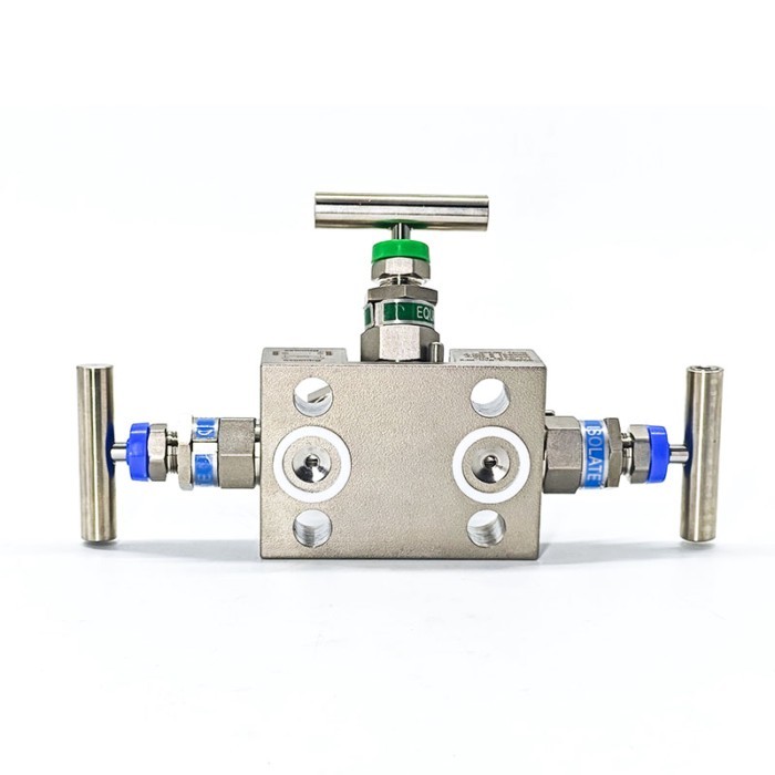 Swagelok Block and Bleed Manifold Three Valve Manifold Instrumentation Needle Valve