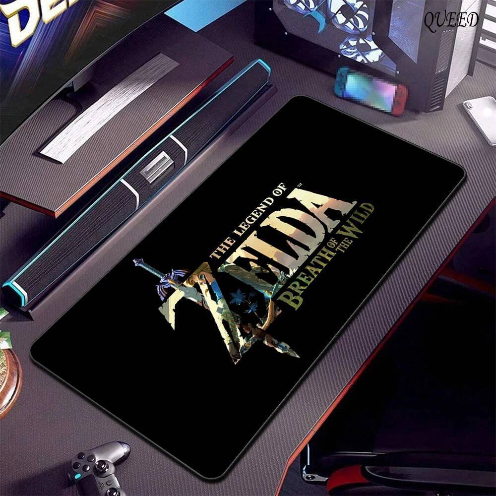 PC Gamer ตู้ Mousepad คีย์บอร์ดเกมคอมพิวเตอร์ Pads Kawaii อุปกรณ์เสริม XXL Z-Zeldas L-Legends แผ่นรองเมาส์ Gamer โต๊ะ Mat