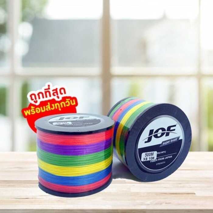 ❤ JOF สาย PE ถัก8ยาว100 300 500 1000เมตร สายpe X8 สายpeยิงปลา สายpeตกปลา พร้อมส่งถูกที่สุด รองร