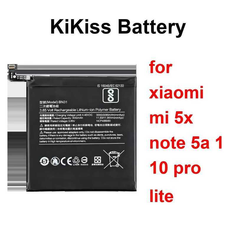 Mobile Phone Battery Reliable Power BN31 BM21 BM52 3000-5260Mah For Xiaomi MI 5X Note 5A 1 10 Pro Li