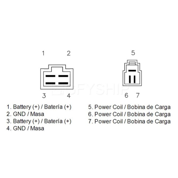 For Ducati Monster S2R 2005-2008 Monster S4 S4R S4RS S2R 1000 OEM 54040111C Motorcycle Voltage Regu
