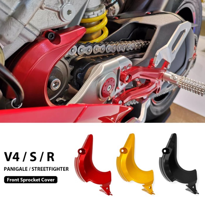 For Ducati Street Fighter V4 V4S Panigale V4R For DUCATI Motorcycle CNC Engine Chain Wheel Cover Ch