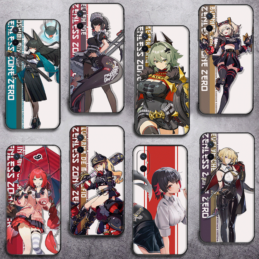 Redmi Note 7 8 9 10 4G Pro Max 8T 9S 9T TPU Spot Goodsสีดํานุ่มเคสโทรศัพท์Zenless Zone Zeroสาวอะนิเม