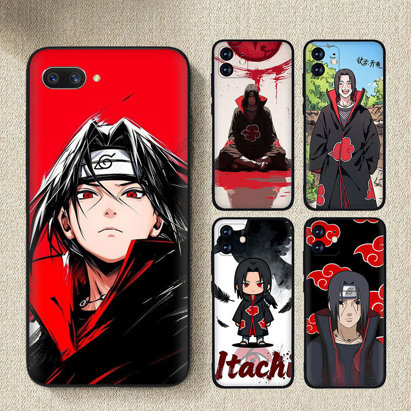 ซิลิโคนสีดําTPU Shell E641 Uchiha Itachiเคสโทรศัพท์Realme 5 5i 5s 6i 5Pro 6 6S 6Pro 7 7i 7Pro C17 Q 