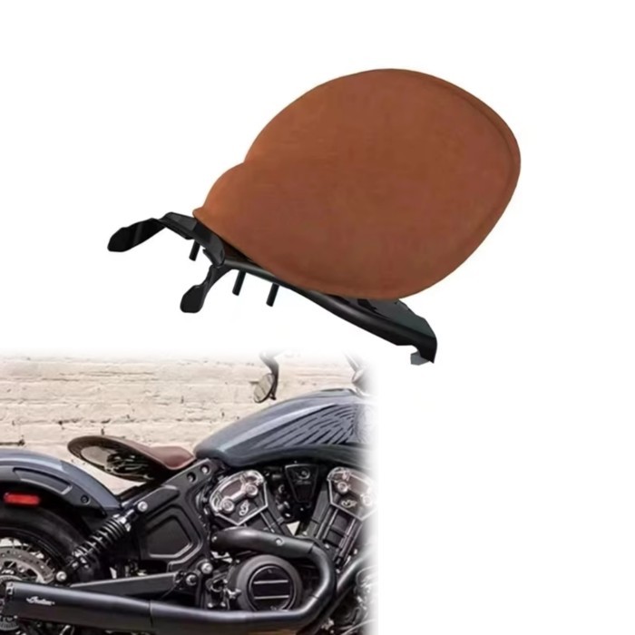 Motorcycle Retro Solo Passenger Seat Cover Cowl Pad for Indian Scout and Indian Scout Bobber
