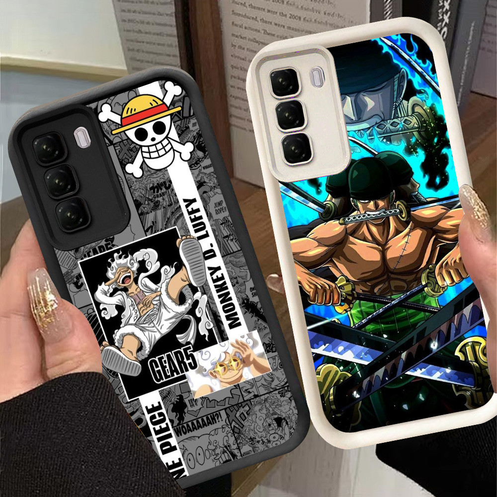 G-15 Zoro One Piece Casing สําหรับ Realme C17 C71 C2s 14X C2 7i C73 C75 C85 Pro สีดําและสีขาว