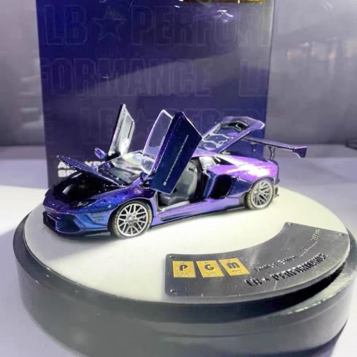 1: 64 PGM Foshan Limited APA Lamborghini GTR Porsche RWB โมเดลรถอัลลอย