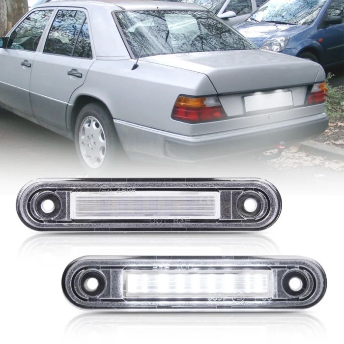 LED License Number Plate Light For BENZ E-Class W124 W201 C-Class W202 1984 1985 1986 1987 1988 -19
