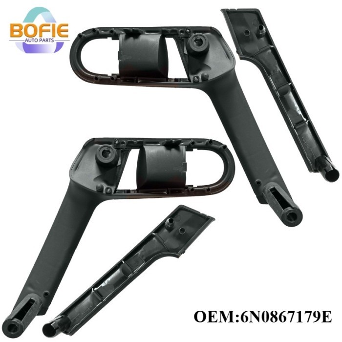 Front Left/Right 1 Pair OEM 6N0867179E 6N0867180E 6N0867197B Car Interior Door Handle With Retainin