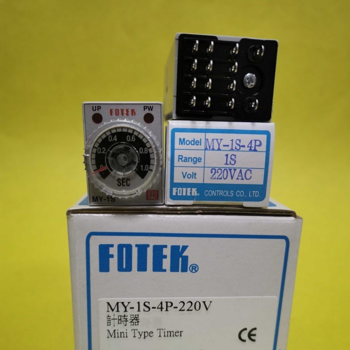 1pc MY-1S-4P MY-3S-4P MY-6S-4P MY-10S-4P 24VDC/220VAC FOTEK Mini ON DELAY TIMER 100% New & Original