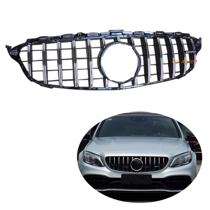 W205 modified grille for Mercedes Benz W205 C class GT grille C180 C200 C260 C300 2015 2018