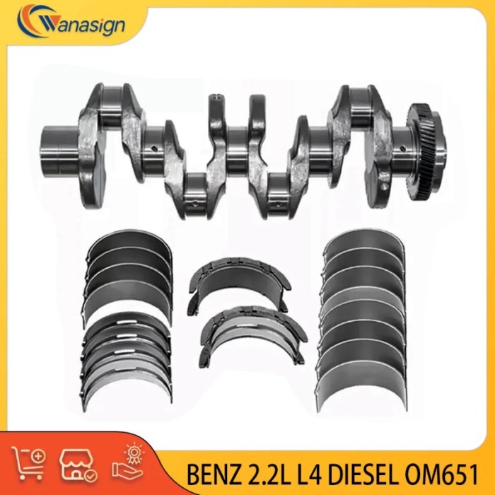 AUTO ENGINE PARTS CRANKSHAFT WITH Engine bearing FOR MERCEDES BENZ SPRINTER 2.1L 2.1 L T 2.2L 2.2 L
