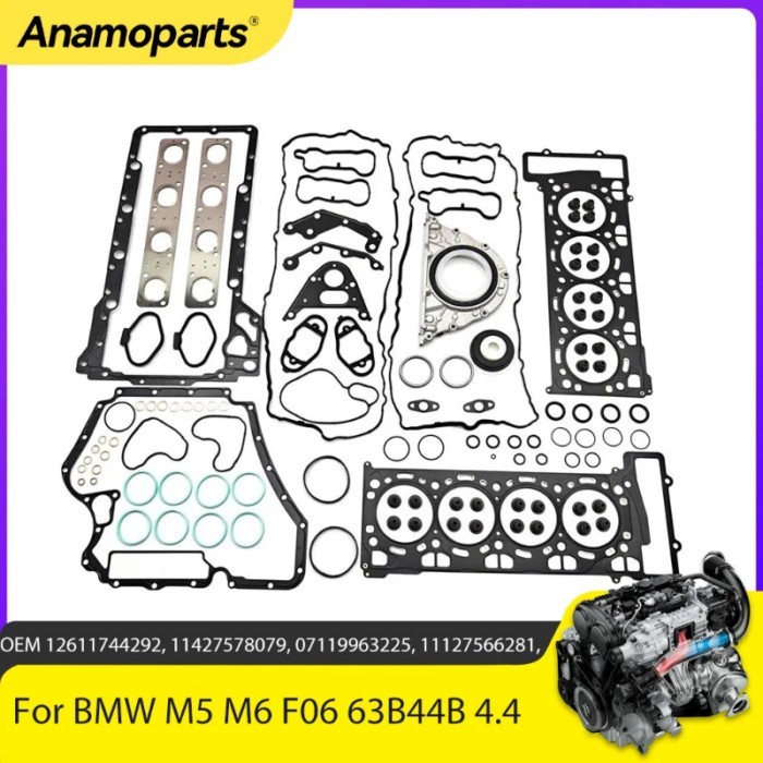 Engine Parts Full Gasket Set Fit 4.4 L V8 Gas S63B44B For BMW M5 M6 Gran Coupe F06 F10 F12 S63N  4.