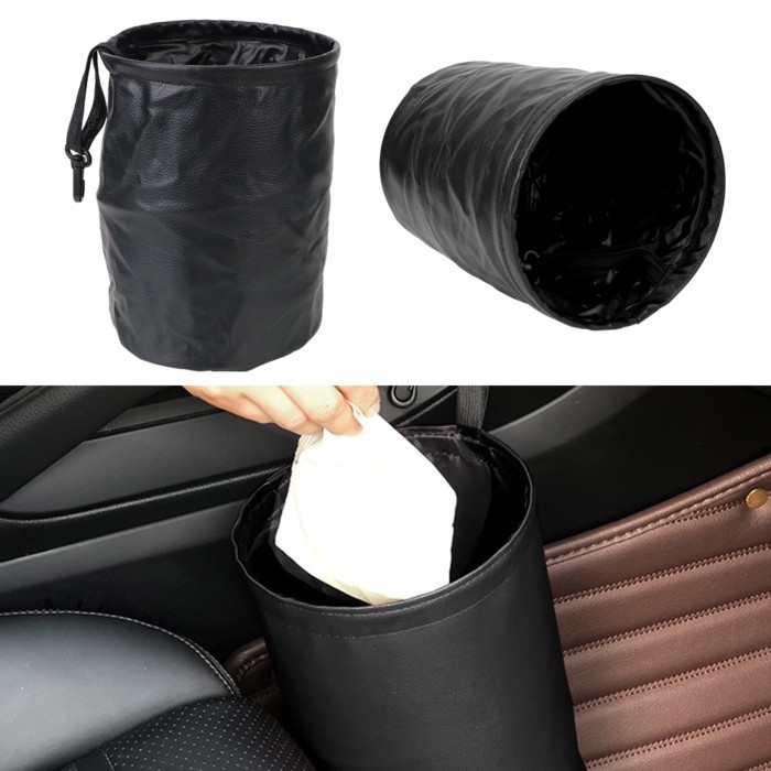 Garbage Can Trash Bin Folding Busket Interior Rubbish Container Waterproof For Waste Organizer Hold