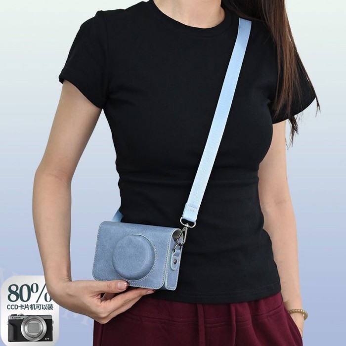 กระเป๋ากล้อง Canon G7X3 G7X2 Sony RX100 เคส ZV1F Panasonic CCD เคสหนัง SX740 Ricoh GR