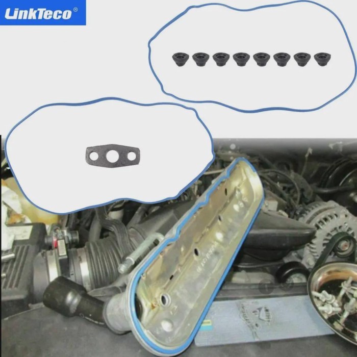 Engine Valve Cover Gasket Set 4.8 5.3 5.7 6.0 6.2 L LS1 LS3 LS6 LQ4 LQ9 For CADILLAC CHEVROLET GMC
