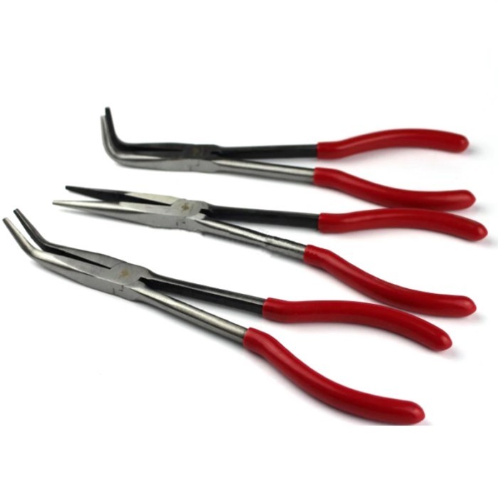 Crucible Tongs Melting Dish Stainless Plier Holder Rubber Handle For Melting Casting Chemical Instr