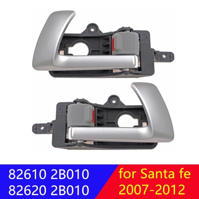 Front LH RH  Inside Door Handle for hyundai Santa fe 2007-2012 826102B010 826202B010 82610 2B010  8