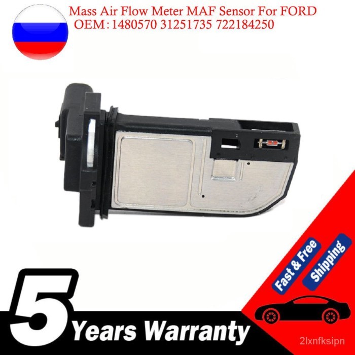 1480570 Mass Air Flow Meter MAF Sensor for FORD 7M51-12B579-BB, PIERBURG 7.22184.25.0 K-M LN0A