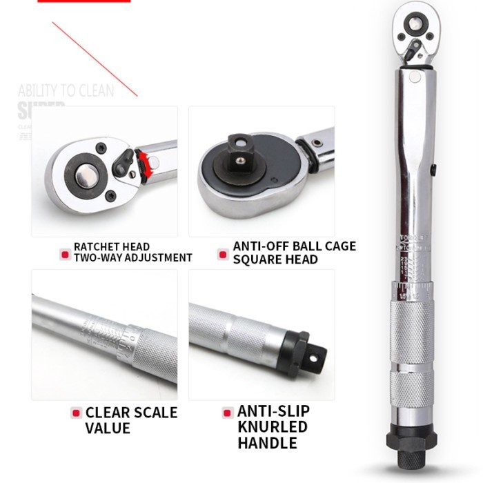 1/4 5-25N Auto Repair Preset Torque Wrench machine Repair Kilogram torque wrench 25NM Torque wrench