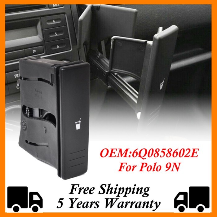 Car Center Console Cup Holder Three Colors 6Q0 858 602 6Q0858602E For Polo 9N 2002 2003 2004 2005 2