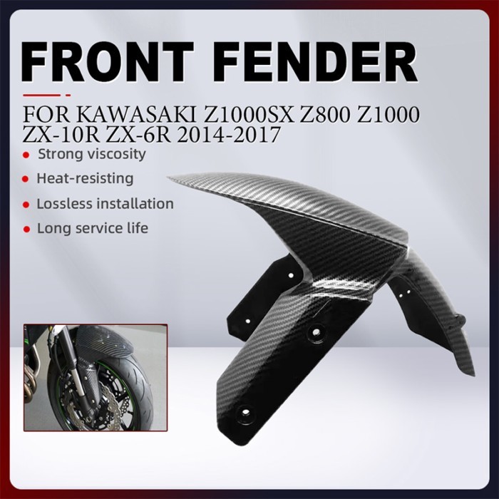 Motorcycle Front Tire Wheel Fender Mudguard For Kawasaki Z1000SX Z800 Z1000 ZX10R ZX-10R ZX6R  ZX-6