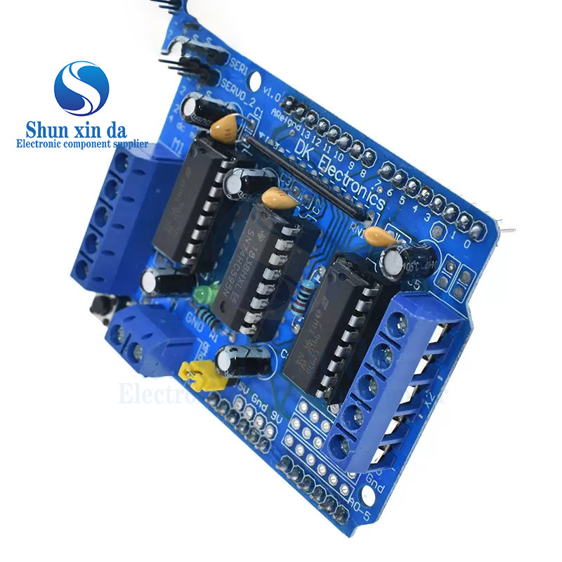 L293D Stepper Motor Driver Board Control Shield โมดูลมอเตอร์ไดรฟ์ขยายสําหรับ Arduino Mega2560 4-Chan