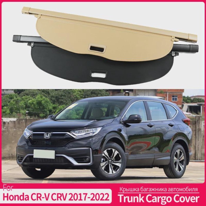 Car Trunk Curtain for Honda CR-V CRV 5 RW RT RY 2017~2022 Waterproof Retractable Luggage Cargo Pad