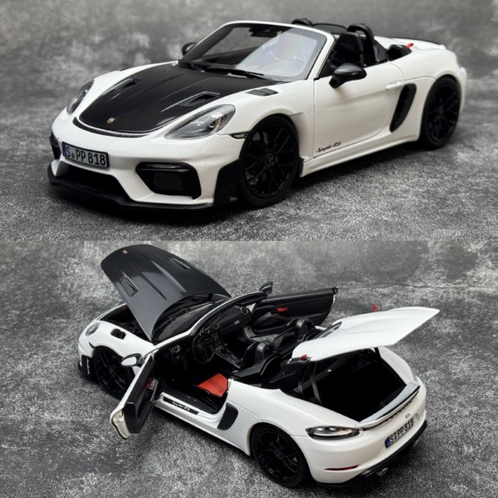 NOREV1: 18 Porsche 718Spyder RS 2023 จําลองรถรุ่นของขวัญตกแต่ง