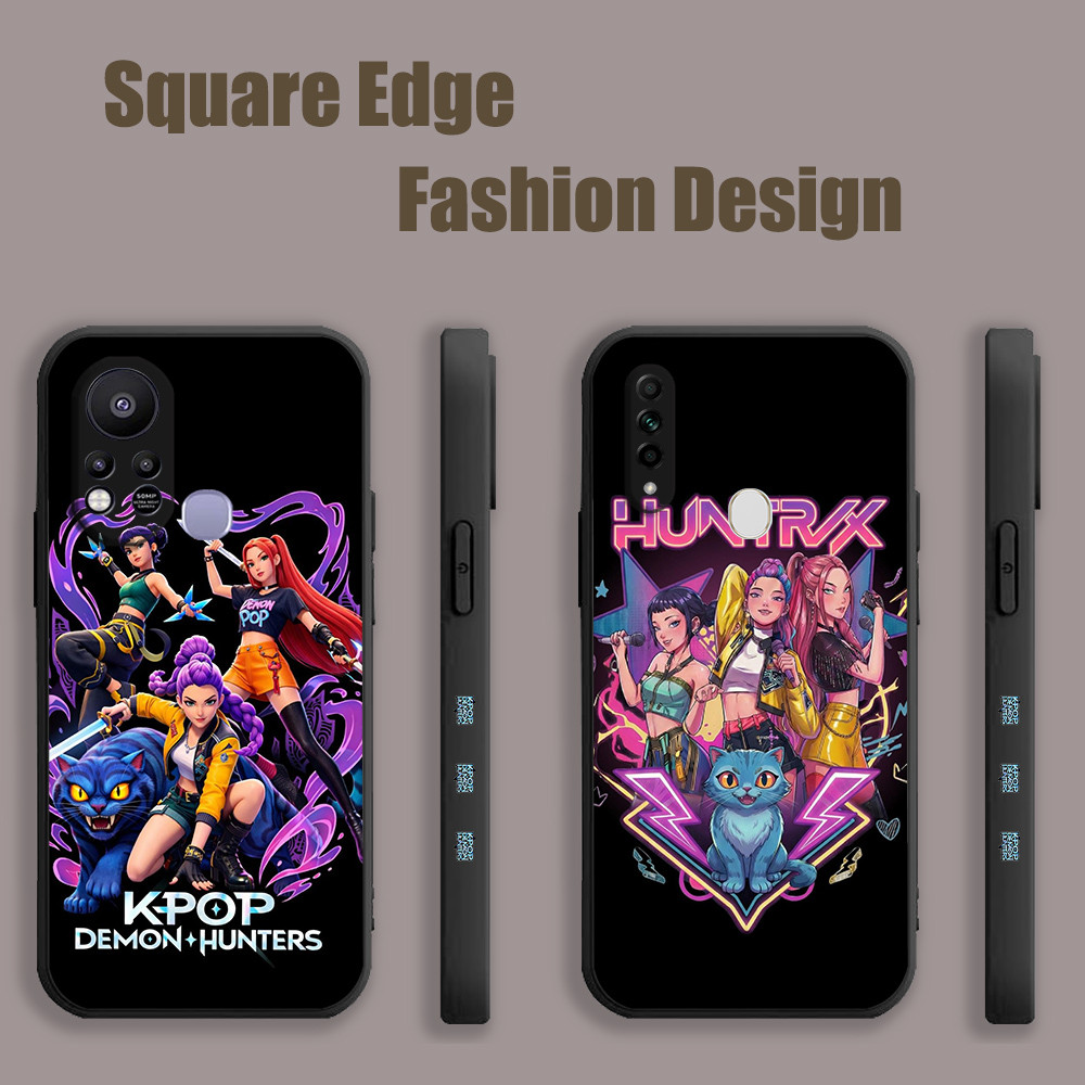 ปลอกสําหรับ OPPO A53 A76 Reno6z A95 Lite A96 A77 X5 Pro Reno 7 Reno 8 Kpop Demon Hunters LCB21 เคสโท
