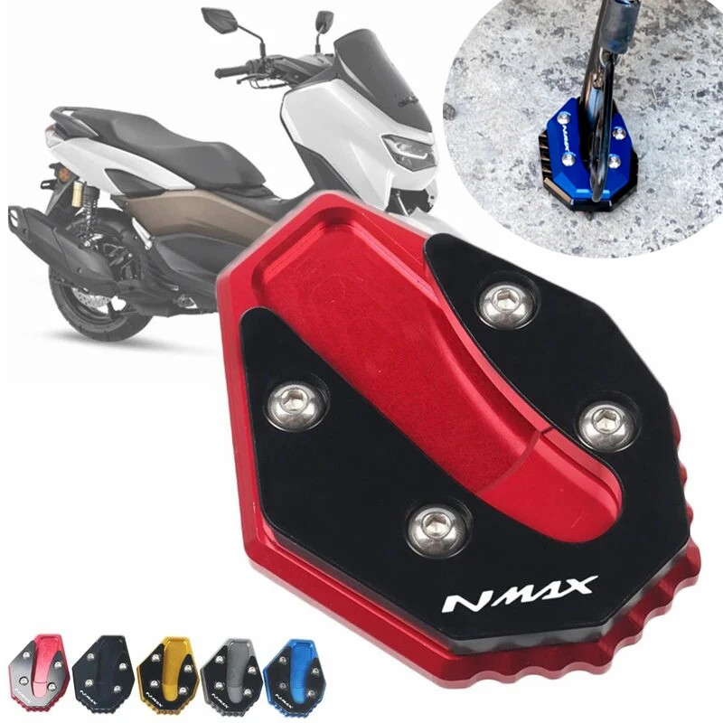 รถจักรยานยนต์ CNC Kickstand Sidestand ขาตั้งขยายสําหรับ NMAX155 NMAX125 NMAX 155 NMAX 125 2020-2023